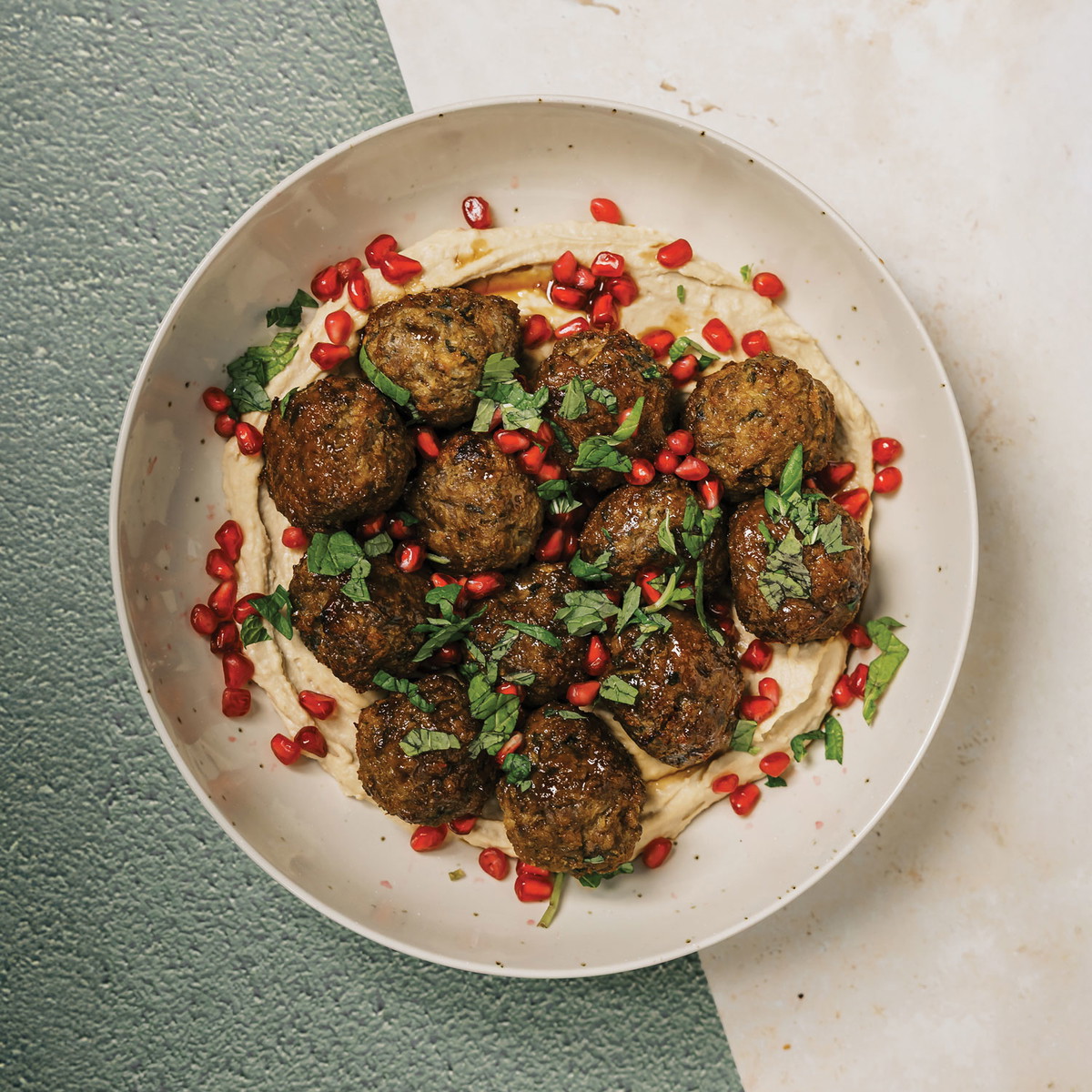 Lamb Meatballs & Pomegranate Glaze