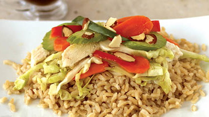 Asian Chicken & Veggie Stir Fry with Sesame Ginger Sauce