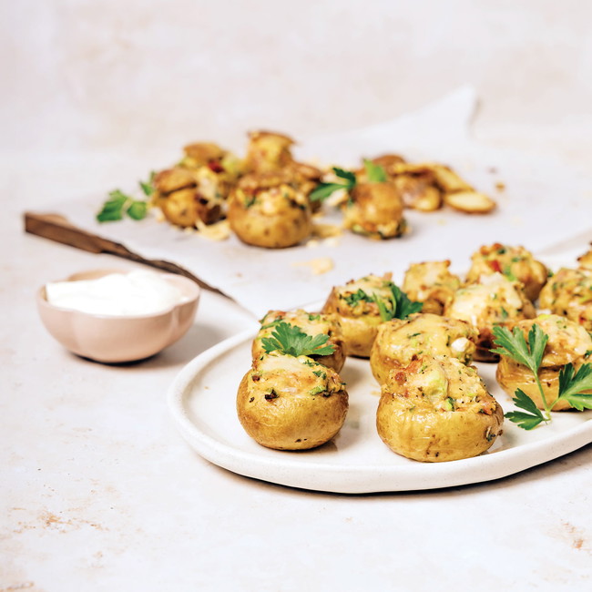 Image of Baby Jacket Potatoes with Chipotle Bacon Havarti