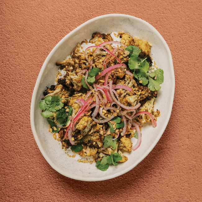 Image of Roast Cauliflower Salad & Tahini Yoghurt Dressing
