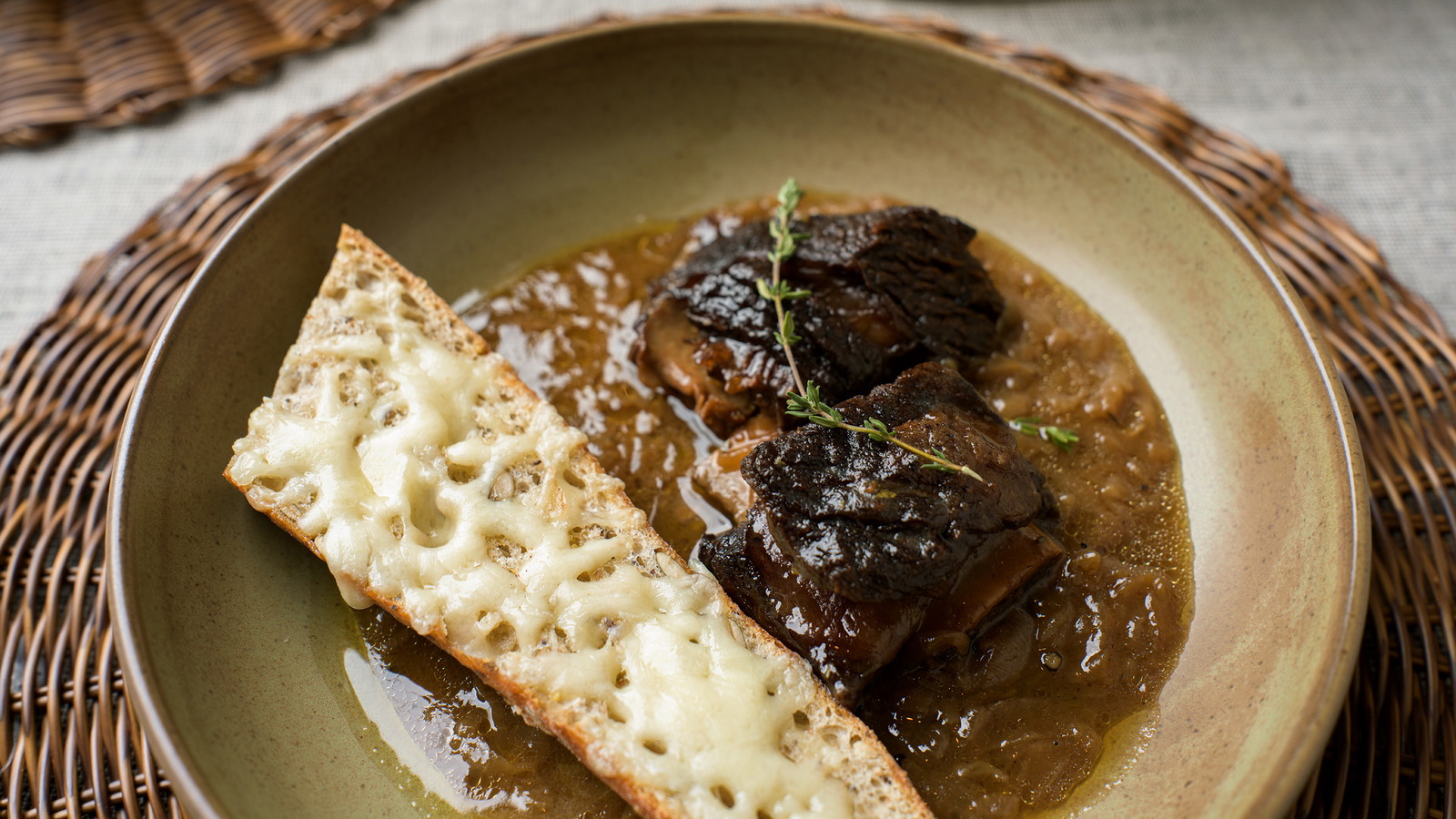Wagyu Short Ribs with Gruyere Toast