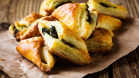 Spinach, Onion & Cheese Pockets