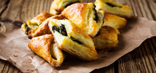 Spinach, Onion & Cheese Pockets