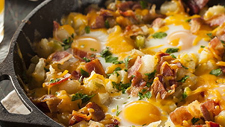 Bacon and Egg Hash