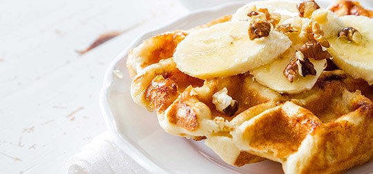 Banana Bread Waffles