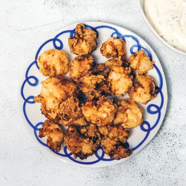 Image of Popcorn Prawns with Herby Dipping Sauce