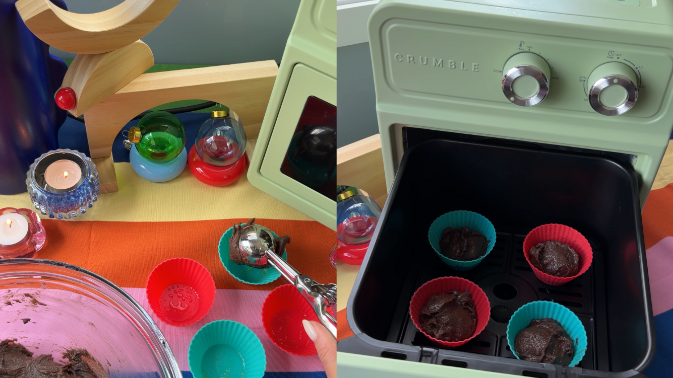 Image of Easy Air Fryer Rudolph Brownies