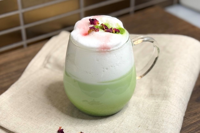 Image of Rose Matcha Latte