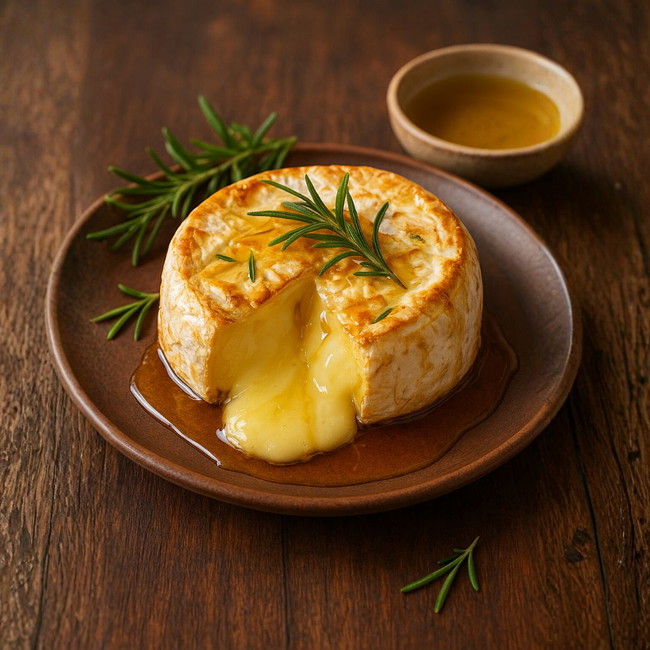 Image of Gebackener Camembert mit Honig & Rosmarin – der perfekte Herbstgenuss