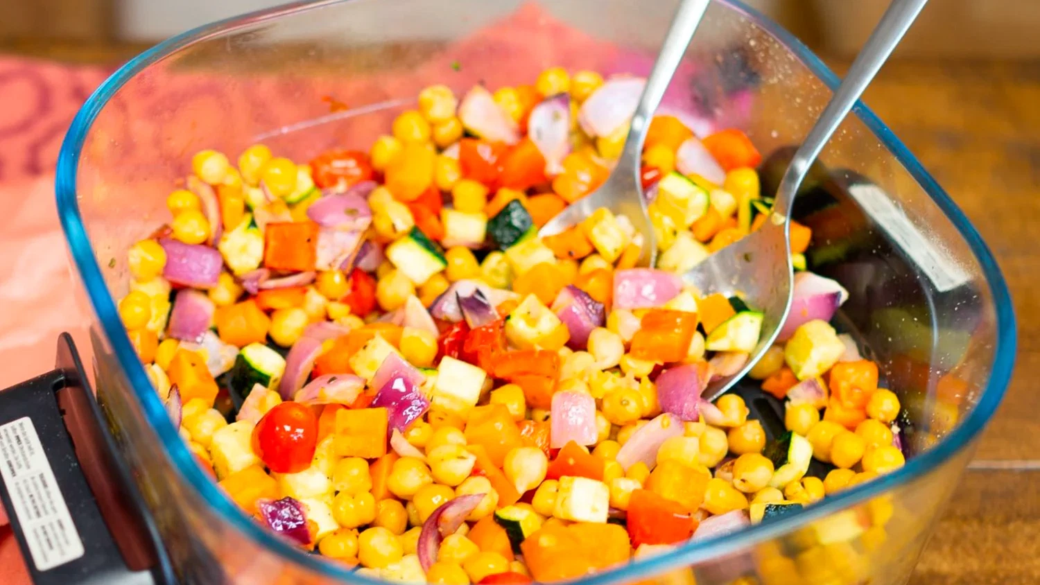 Image of Garbanzos con verduras asadas
