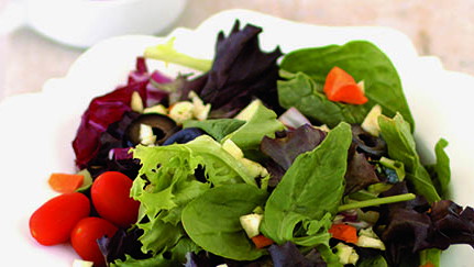 Chef's Garden Salad with White Onion & Herb Vinaigrette