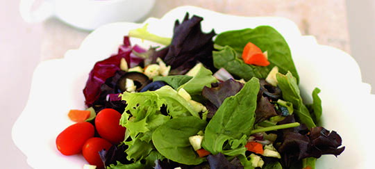 Chef's Garden Salad with White Onion & Herb Vinaigrette