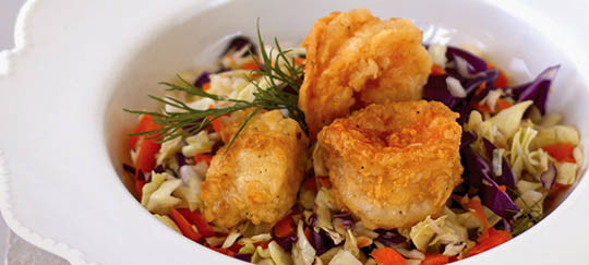 Seafood Chopped Salad with Creamy Dill Dressing
