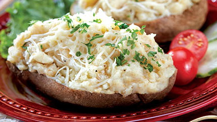 Potato Skins with Parsnip Filling