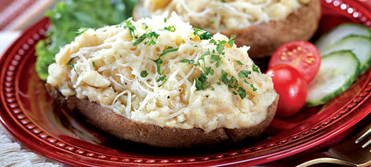 Potato Skins with Parsnip Filling