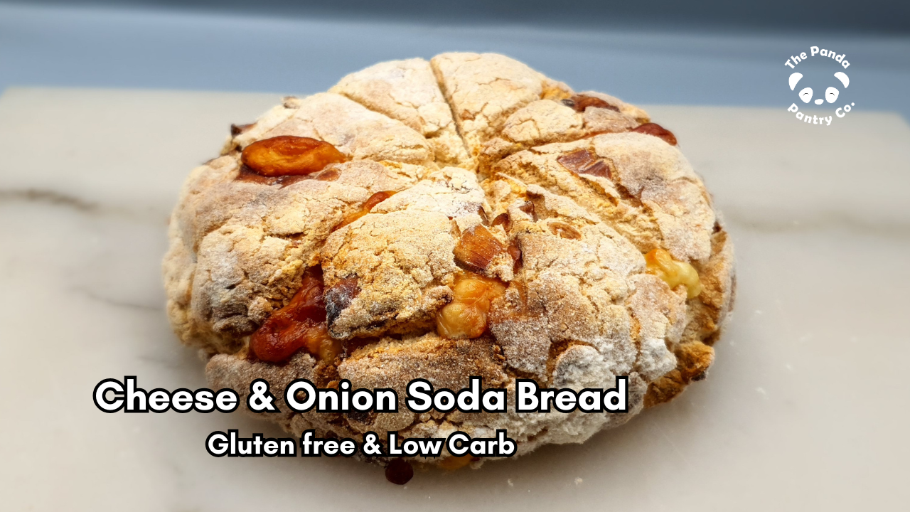 Image of Panda Cheese & Onion Soda Bread – Gluten-Free, Low-Carb, and Savoury