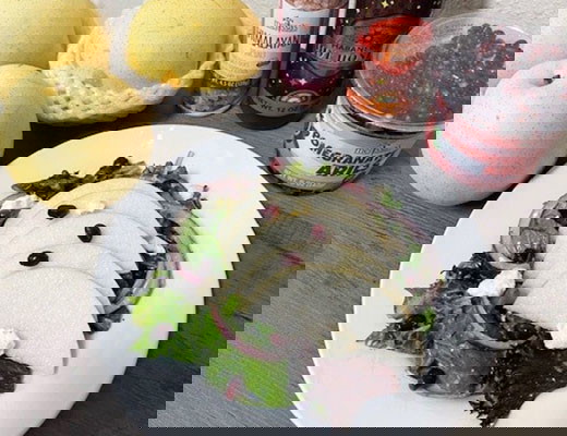 Image of Fresh Greens & Sand Pear Salad with Citrus Vinaigrette