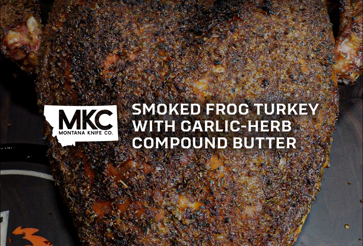 Smoked Frog Turkey With Garlic-Herb Compound Butter