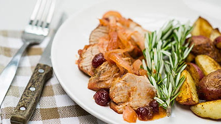 Pork Loin With Cranberry Dressing
