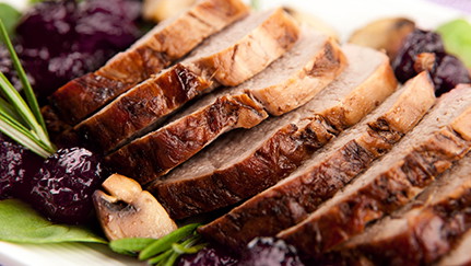 Pork Roast with Tart Cherries