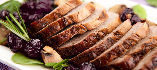 Pork Roast with Tart Cherries