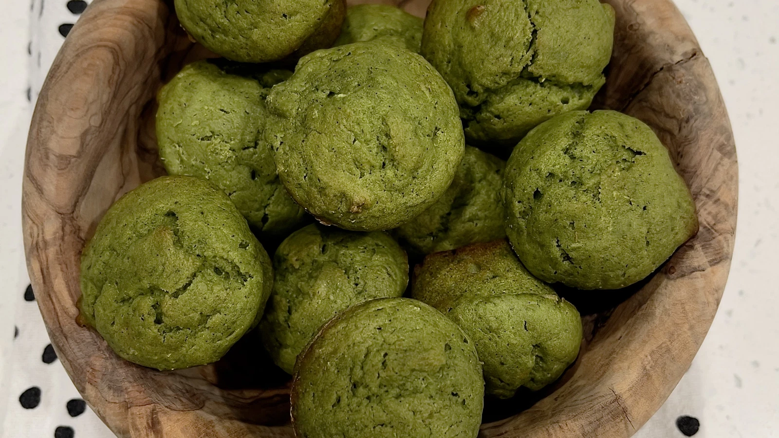 Matcha Sourdough Muffins