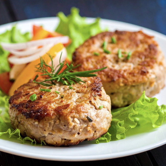 Image of turkey breakfast patties that slap harder than coffee