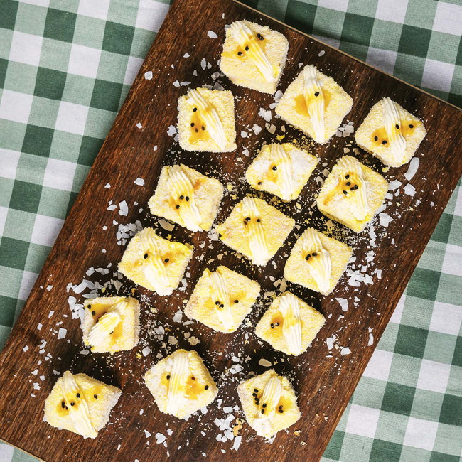 Image of Passionfruit Lamingtons
