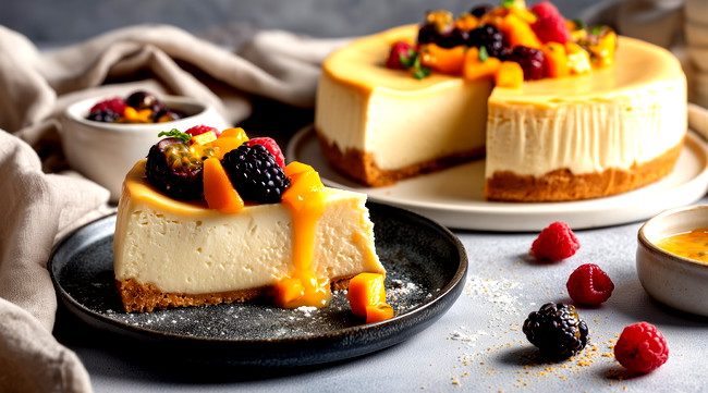 Image of Veganer Käsekuchen – Cremiger Cheesecake Vegan