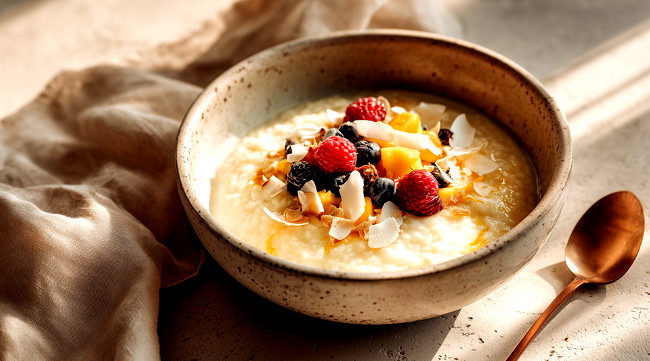 Image of Veganer Milchreis – Cremiger Milchreis mit Hafermilch