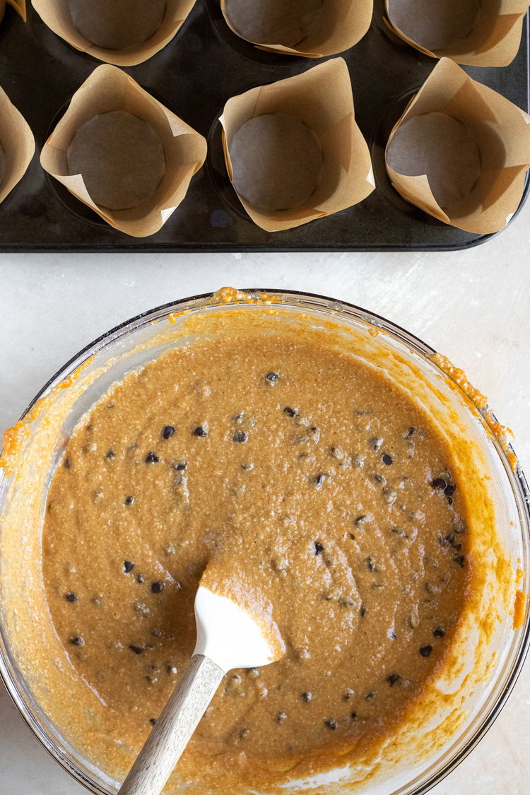 Image of Add in chocolate chips. 