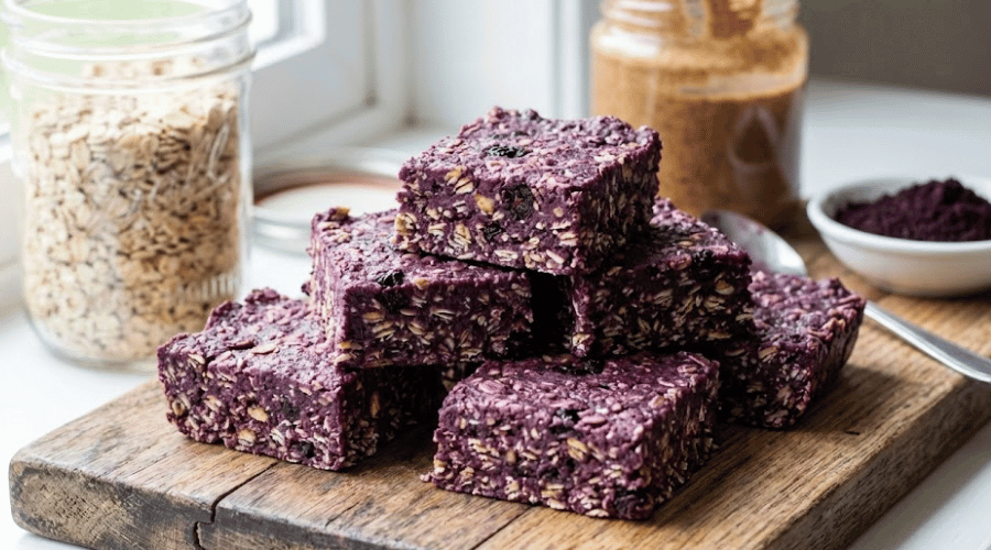 Maqui Berry No‑Bake Bars