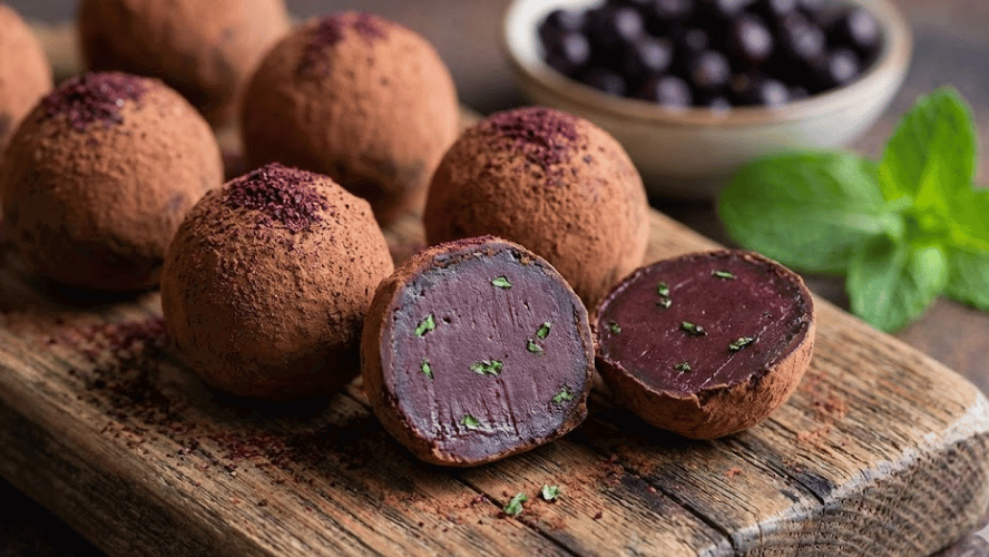 Image of Maqui Mint Chocolate Truffles