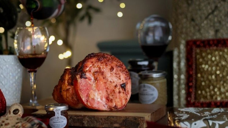 Image of Tiptree Christmas Conserve and Mustard Glazed Ham