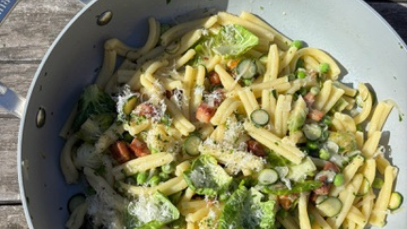 Image of Mostly Seasonal Greens Pasta 