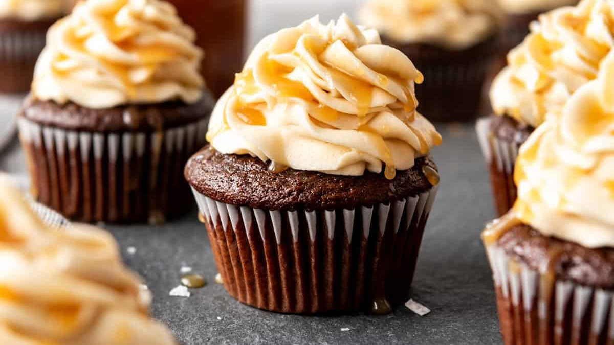 Image of Easy Salted Caramel Frosting for Cakes & Cupcakes