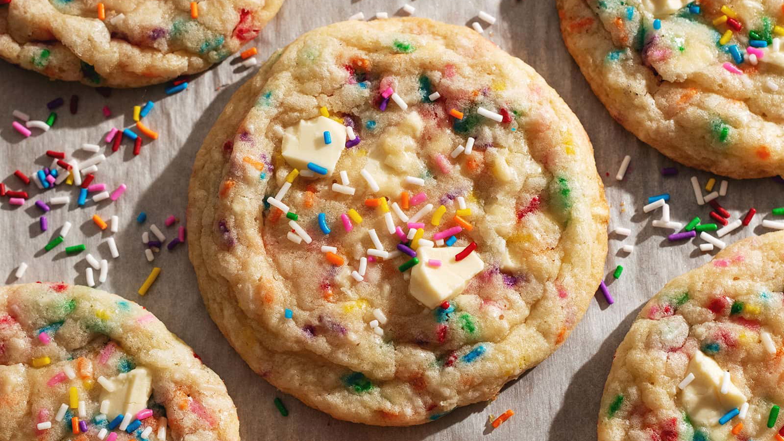 Image of Easy Birthday Cake Cookies Using Extract