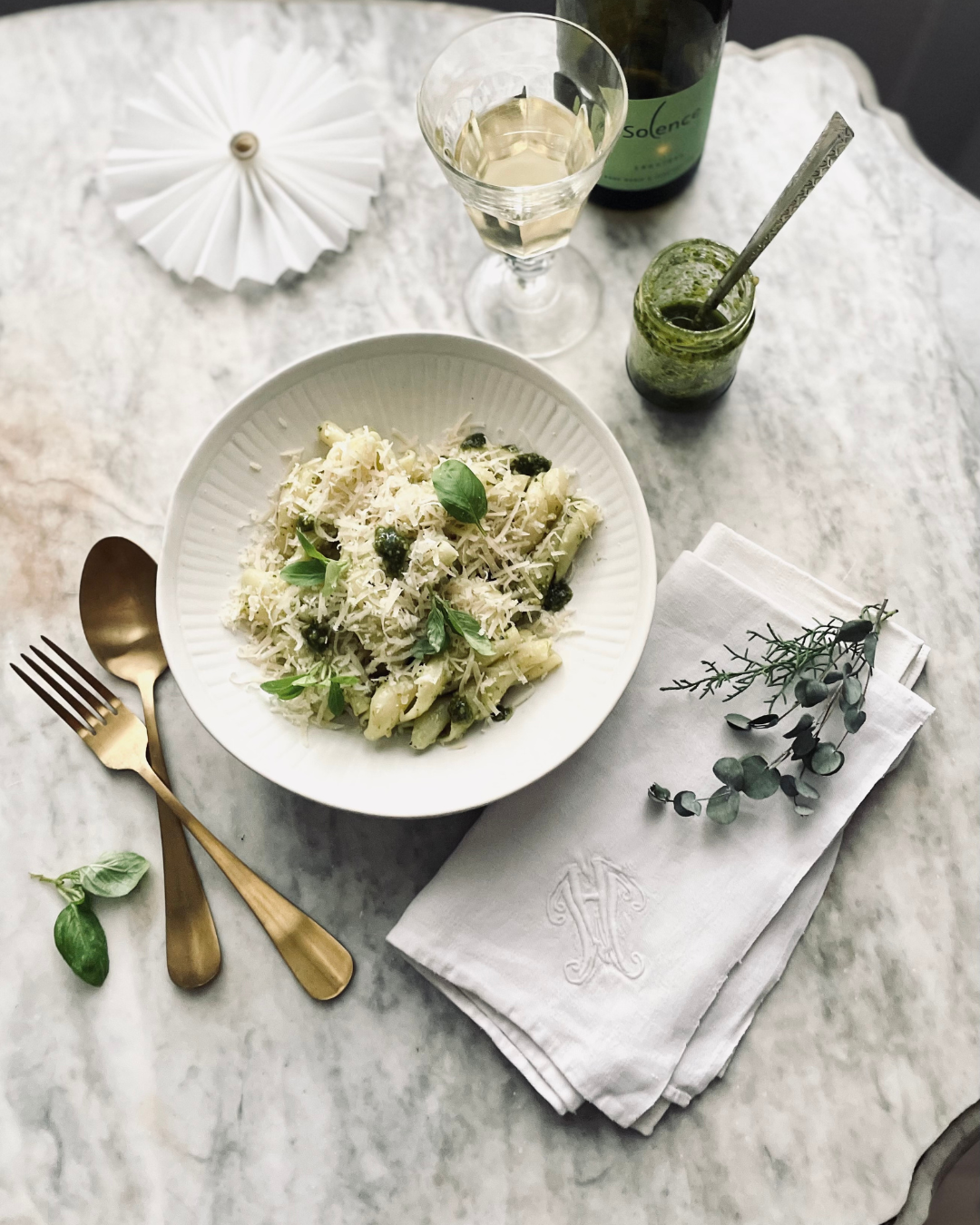 Pasta con pesto