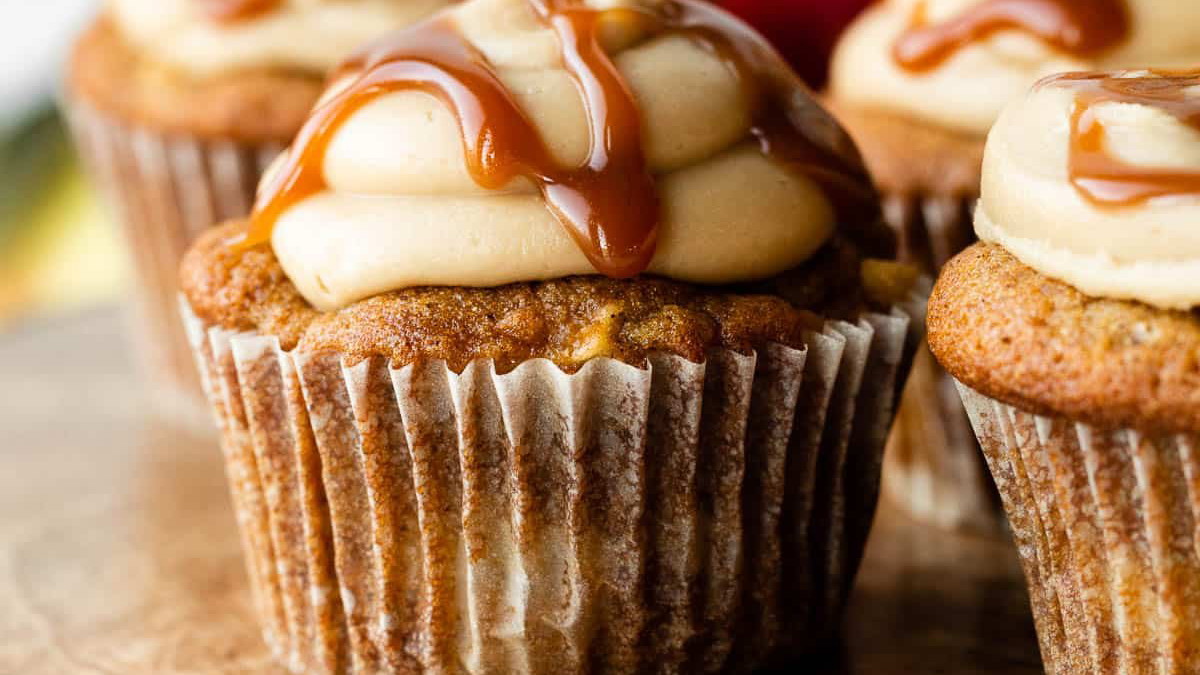 Image of Caramel Apple Frosting for Fall Desserts