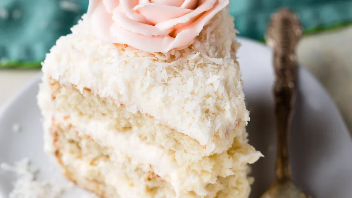 Image of Coconut Cake With Bakery-Style Coconut Frosting