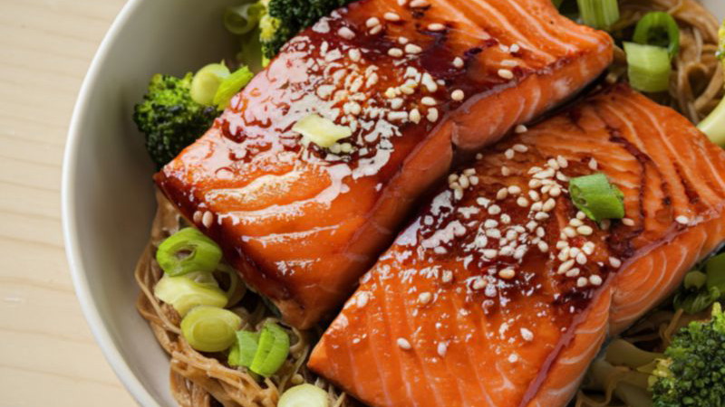 Image of Zalm met Esdoornglazuur