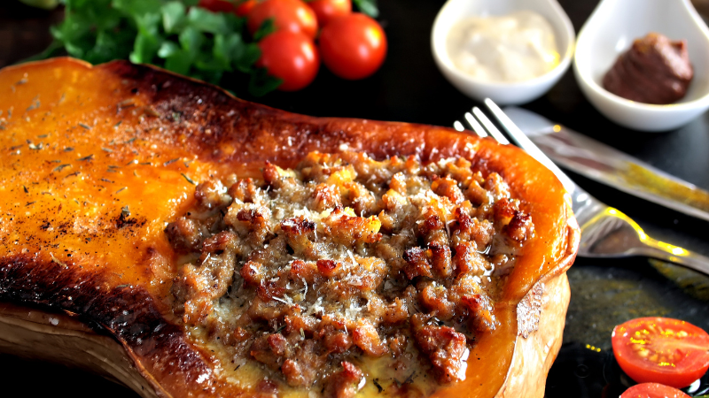 Image of Zwarte Knoflook Butternut Gegratineerd