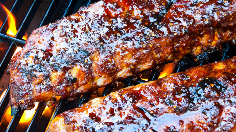 Image of Droge ribben in Memphis-stijl 