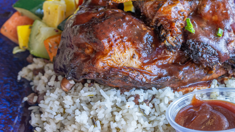 Image of  Jerk Spiesjes met Ananas Salsa