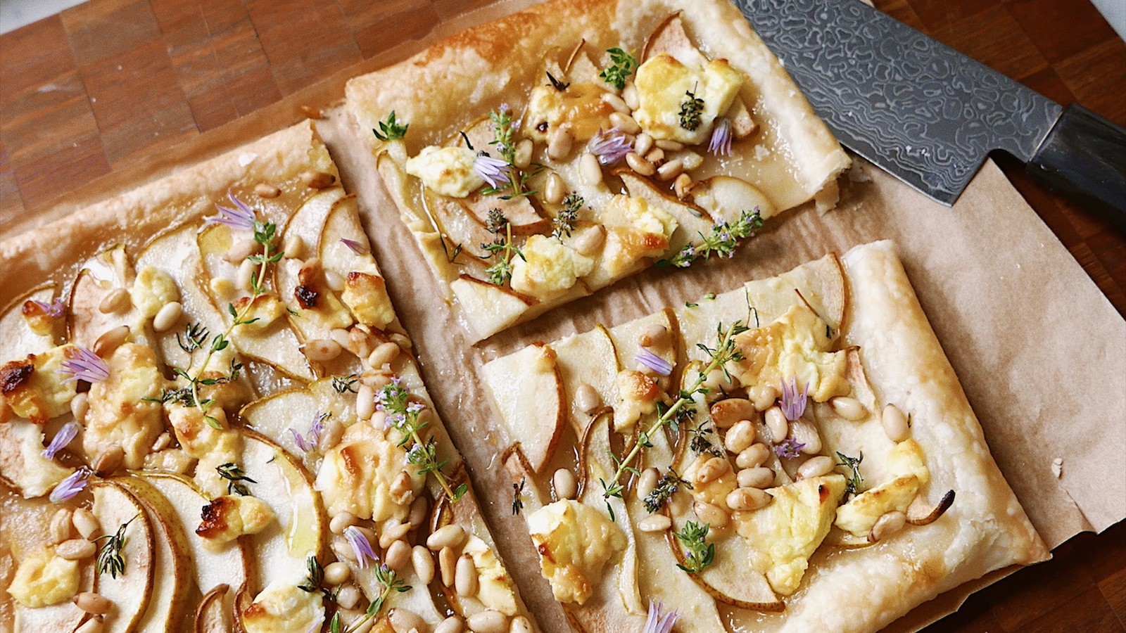 Image of Pear Honey & Cheese Tart