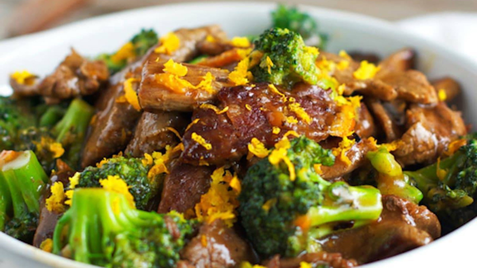 Image of Sauté de bœuf au brocoli & orange