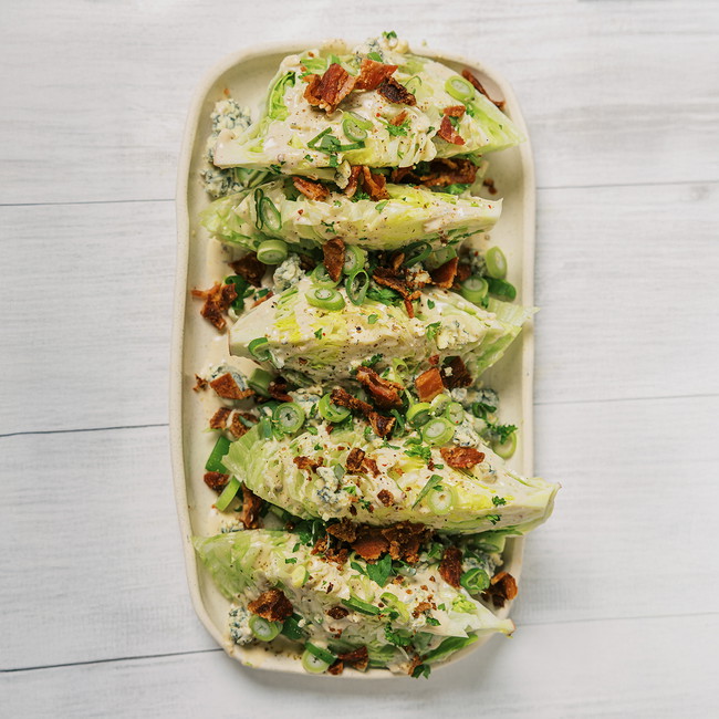Image of Iceberg Wedge Salad with Chipotle Blue Cheese Dressing