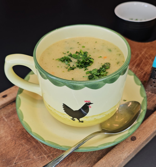 Image of Gebrannte Grießsuppe wie von Oma