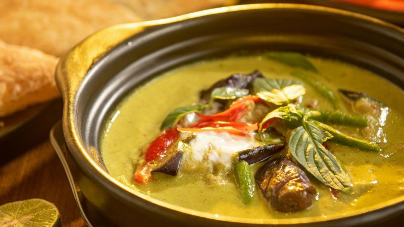 Image of Thaise Groene Curry met Garnalen