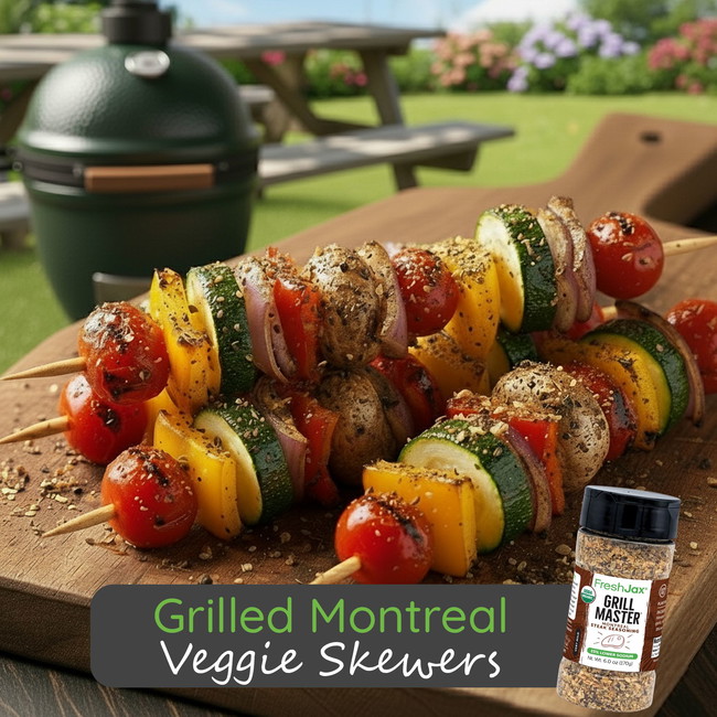 Image of Grilled Montreal Veggie Skewers